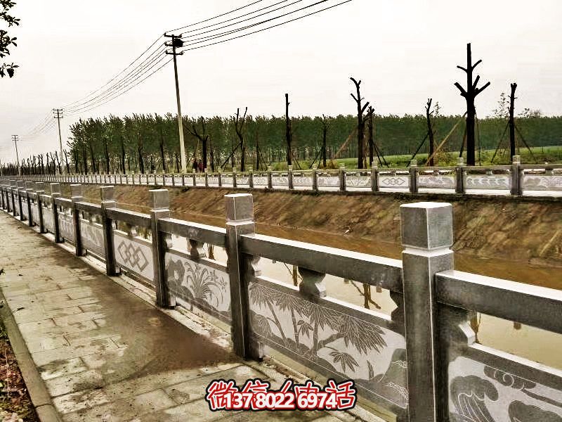 美化城市河道，完美防護(hù)欄桿，大理石裝飾
