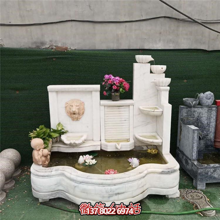 家居擺件，流水環(huán)繞庭院