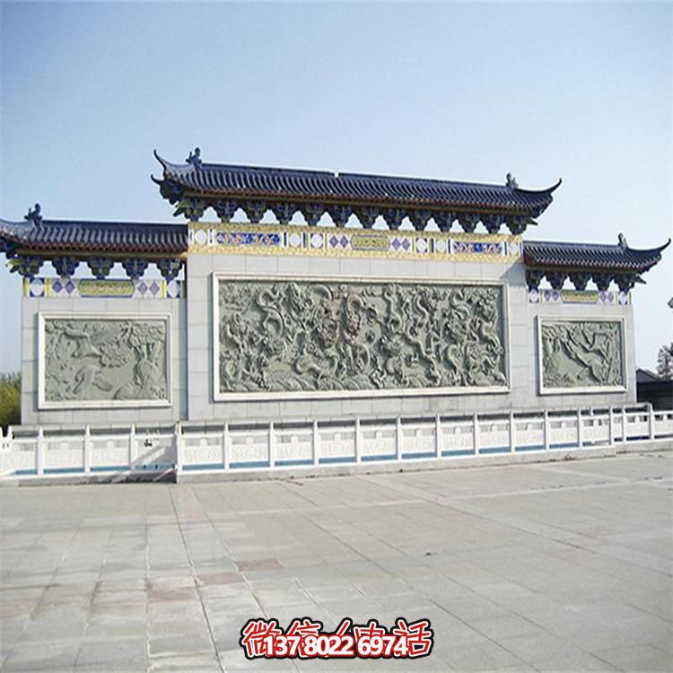 大理石雕刻景觀浮雕、大型影壁壁畫、雕塑藝術(shù)裝置