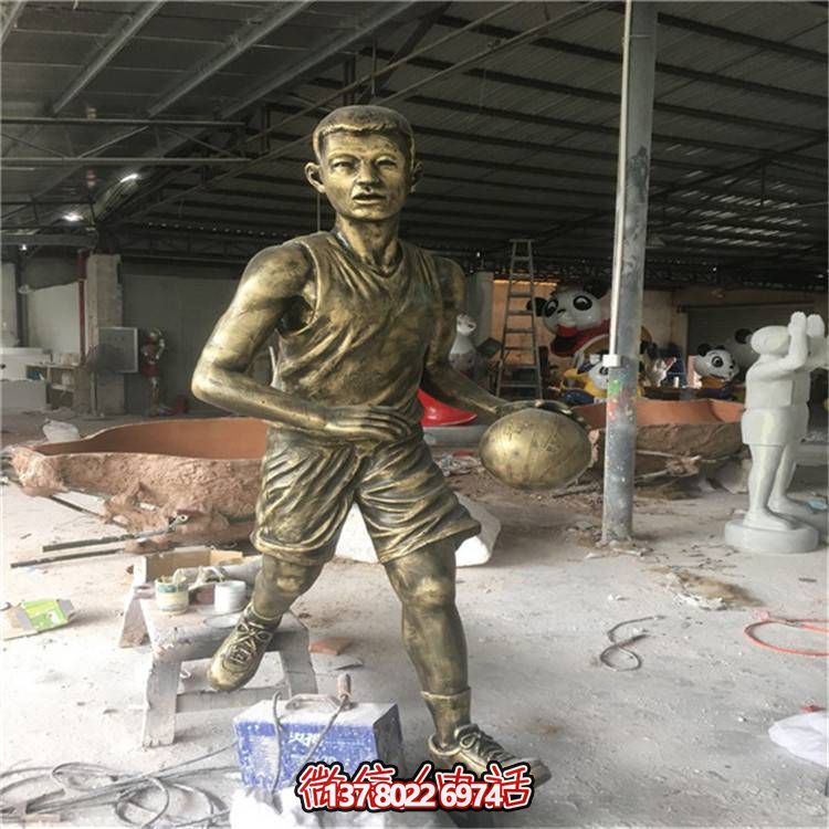 玻璃鋼仿銅人物擺件，點亮校園廣場