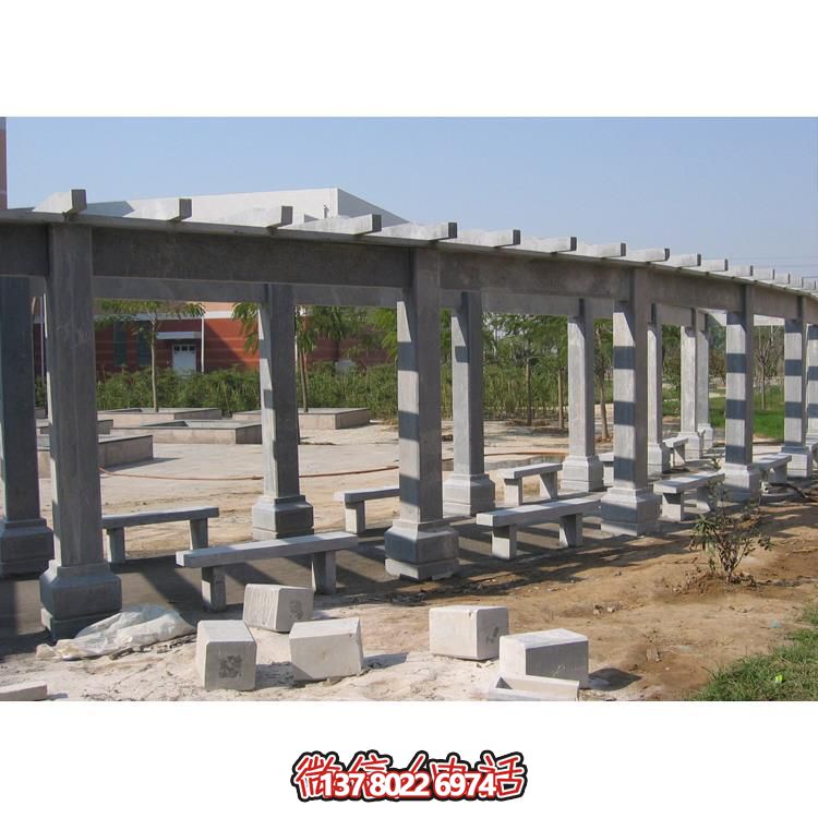 石材長廊，為大型園林戶外空間帶來精致的石雕裝飾