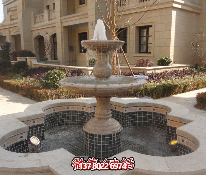 精致的大理石噴泉雕塑，給您的小區(qū)景觀添彩