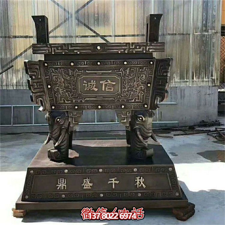 方鼎香爐浮雕擺件，品質(zhì)保證，誠信可靠