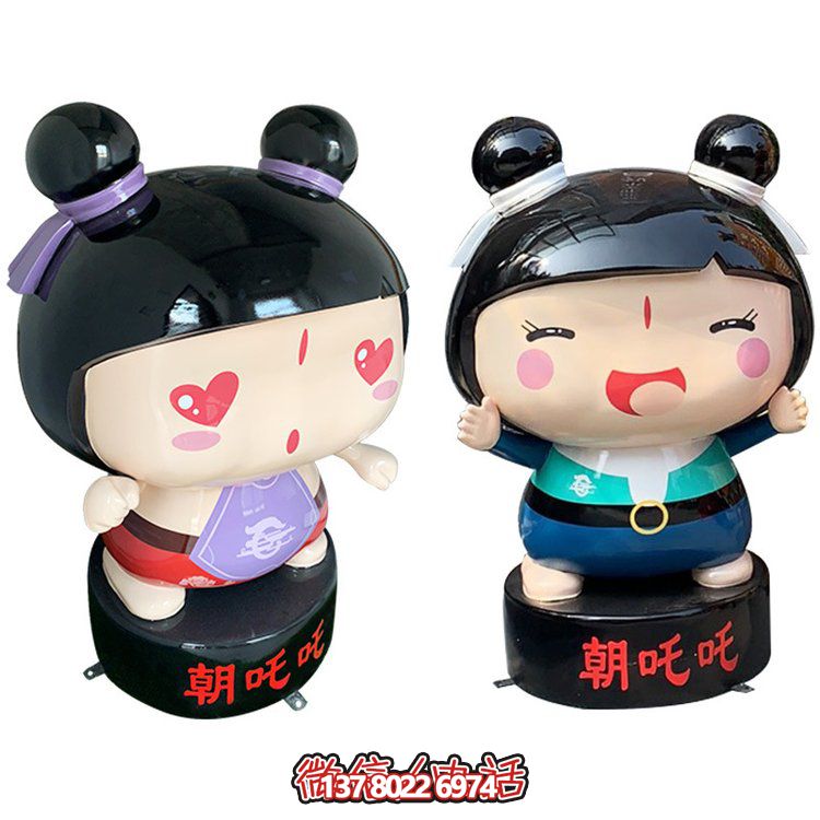 玻璃鋼公仔擺件，精美卡通裝飾品