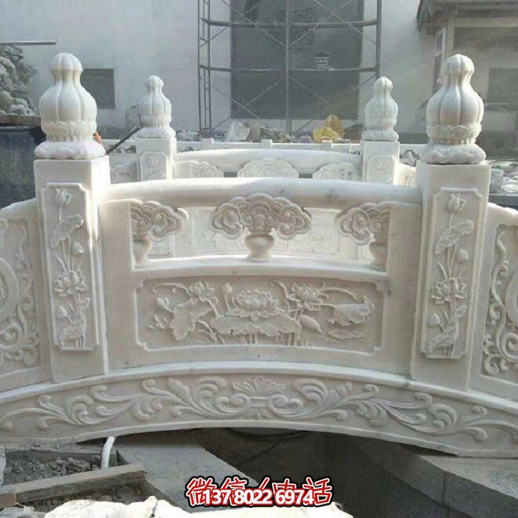 欣賞大理石雕塑的美景，玩轉(zhuǎn)庭院石拱橋