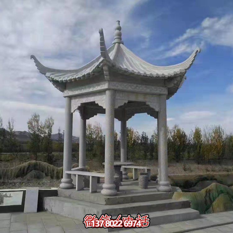 精美園林大理石雕塑涼亭，給您帶來寧靜優(yōu)雅的家園氛圍
