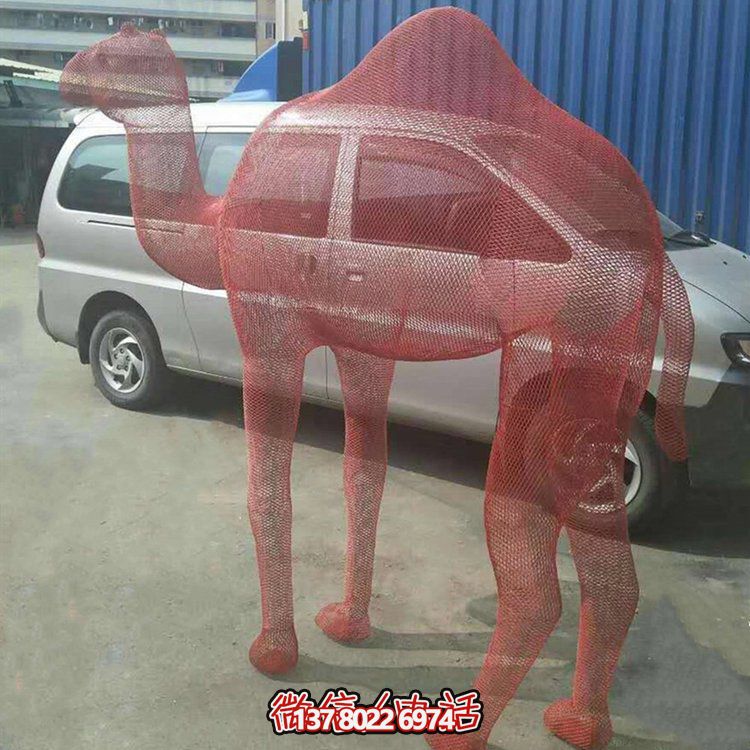 不銹鋼網(wǎng)格景觀雕塑，點(diǎn)綴廣場(chǎng)美景