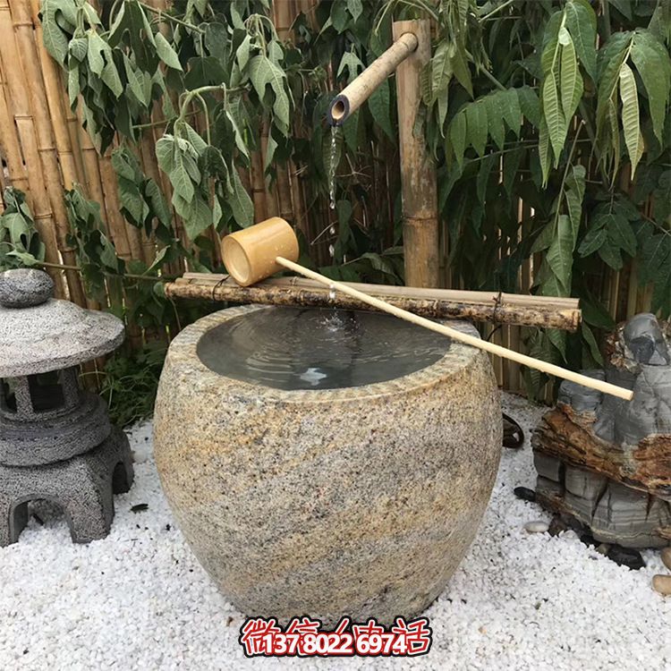 仿古砂石雕塑花盆，創(chuàng)意舊風(fēng)裝飾景區(qū)