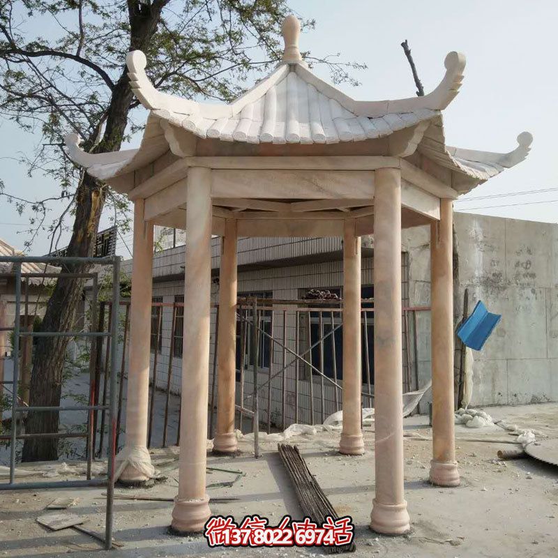 大理石休閑涼亭，美化庭院陽臺