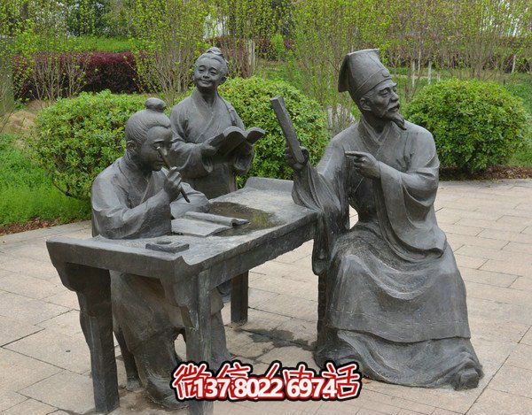 古代庭院景區(qū)，一起讀書、雕塑、感受古風(fēng)