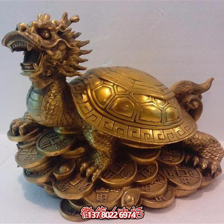 精美大型銅雕龍龜擺件，點(diǎn)綴您的庭院與公司寺廟