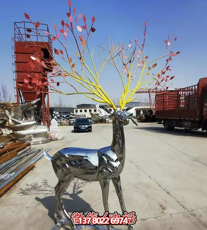 鏡面反射的大型梅花鹿，讓你輕松擁有完美的景觀