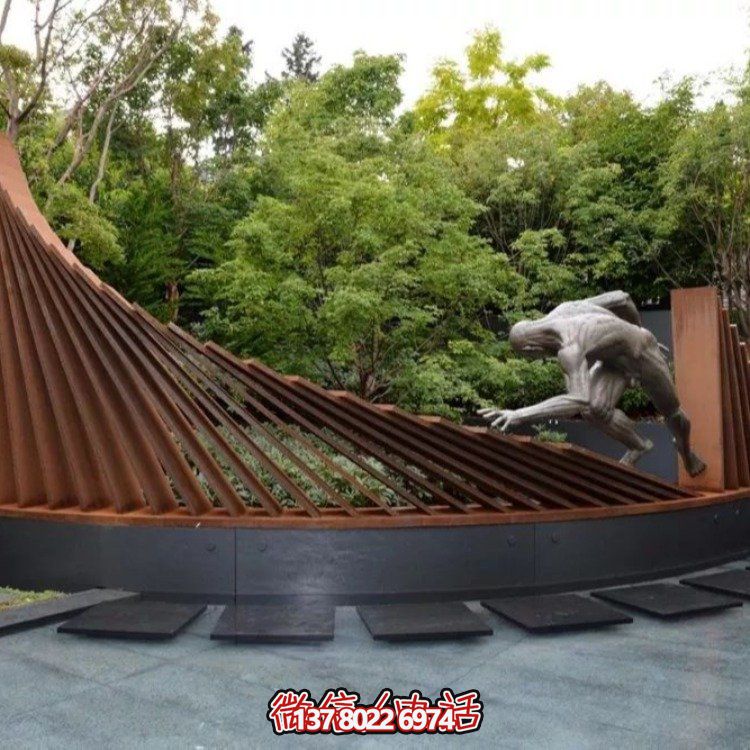 不銹鋼景觀(guān)雕塑，創(chuàng)意裝點(diǎn)公園戶(hù)外園林