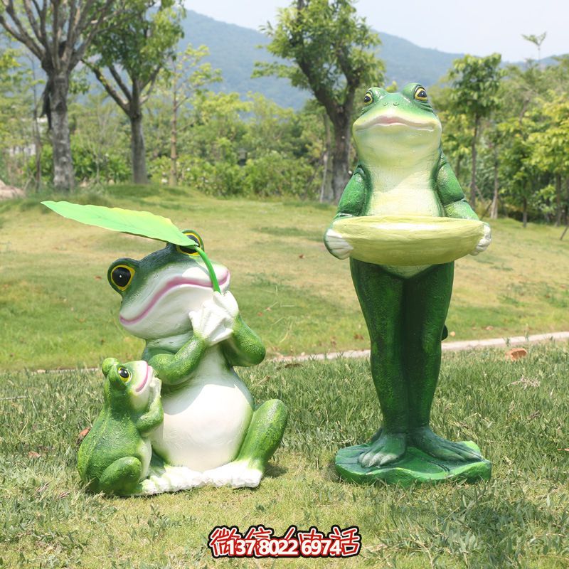 玻璃鋼創(chuàng)意青蛙雕塑，給游樂(lè)園帶來(lái)新的游樂(lè)體驗(yàn)
