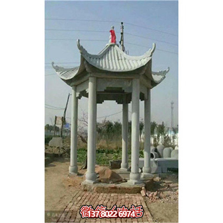 精美雕刻石頭涼亭，享受乘涼休息的樂(lè)趣