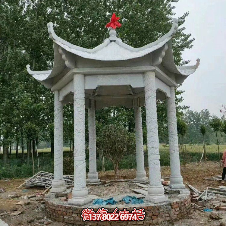 單層石涼亭，讓您擁有完美休閑空間