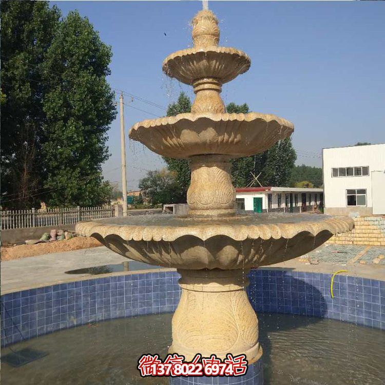 花崗巖噴泉流水?dāng)[件，給你不一樣的戶外廣場園林景觀雕塑
