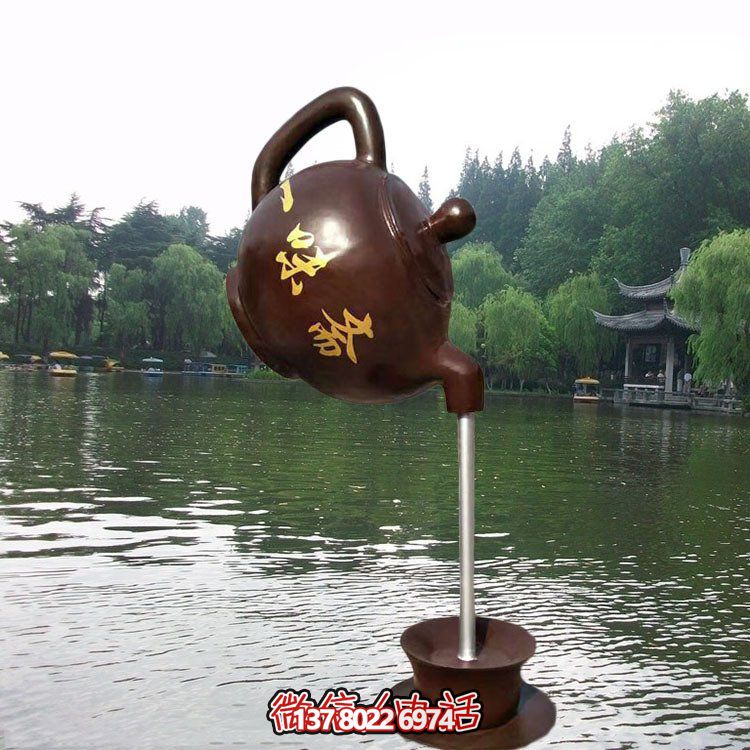 大型仿銅玻璃鋼懸空流水?dāng)[件，點(diǎn)綴園林景觀