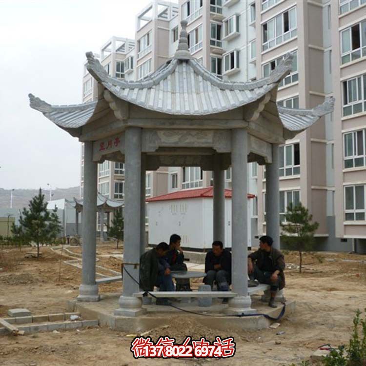 古典風(fēng)情涼亭，點(diǎn)綴小區(qū)廣場(chǎng)，讓您休閑身心
