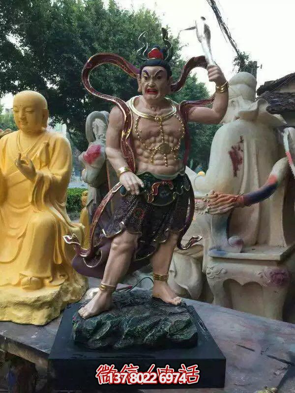玻璃鋼八大金剛雕塑，護(hù)法神圣的守護(hù)
