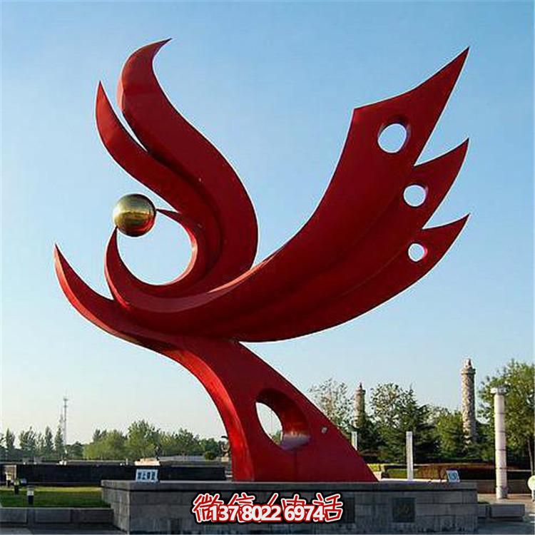不銹鋼抽象景觀擺件，提升戶外廣場(chǎng)裝飾氣質(zhì)