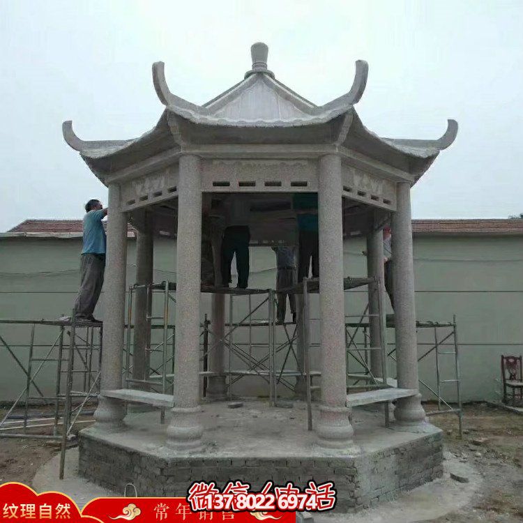 創(chuàng)意涼亭大理石雕塑，為戶外公園帶來獨(dú)特魅力