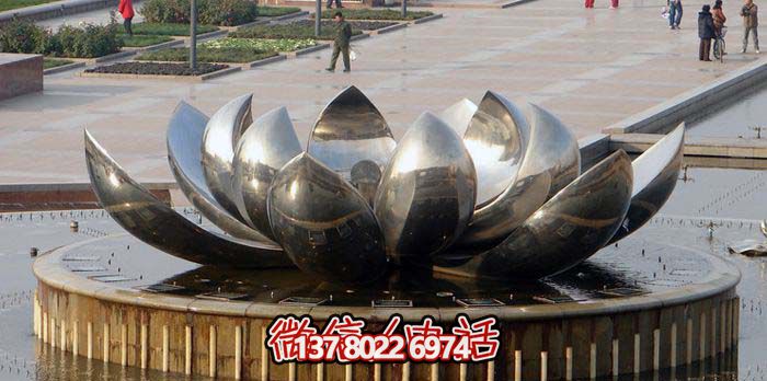 室外不銹鋼噴泉雕塑，讓廣場與公園更加美麗
