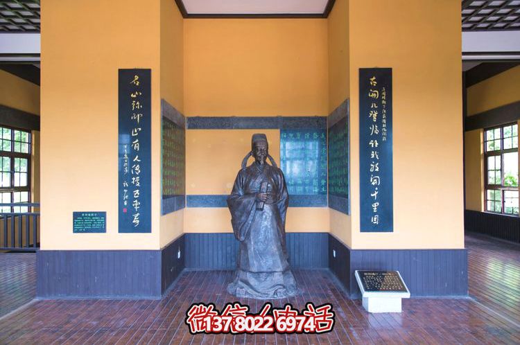歐陽(yáng)詢鑄銅雕像，讓歷史文化名人永恒鐫刻