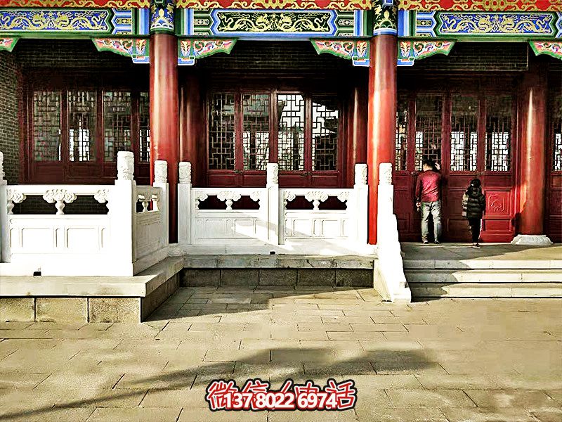 唯美古典，精致古建筑——漢白玉雕刻欄桿扶手