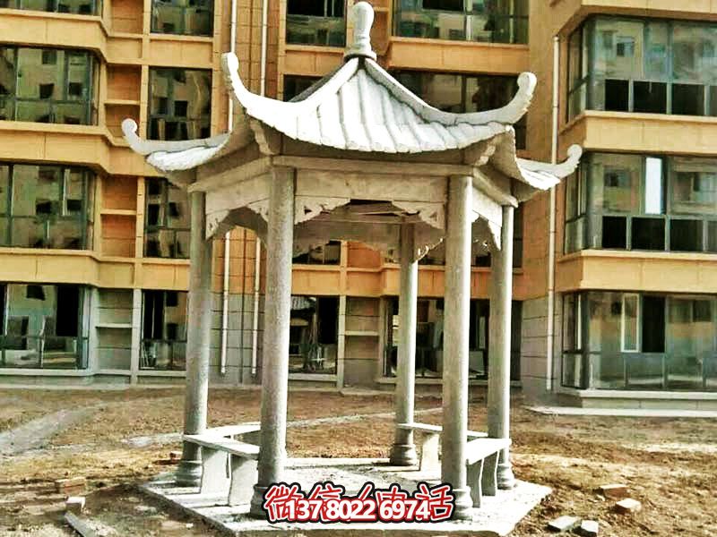 仿古建筑涼亭，為小區(qū)、公園、草坪提供休息雕塑美化
