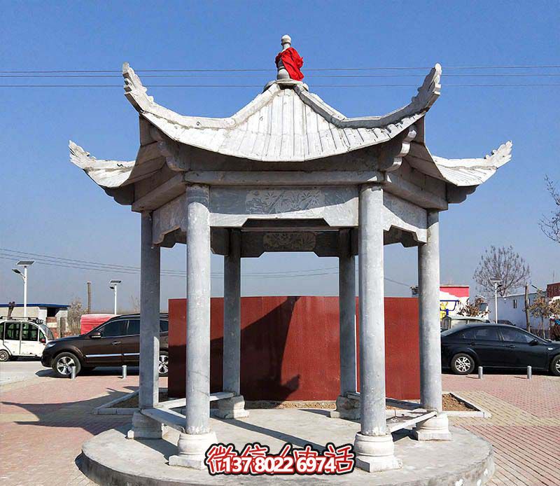 精致大理石涼亭，點綴完美小區(qū)廣場