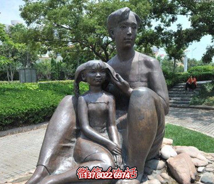 母女情深銅雕塑，傳承傳統(tǒng)文化