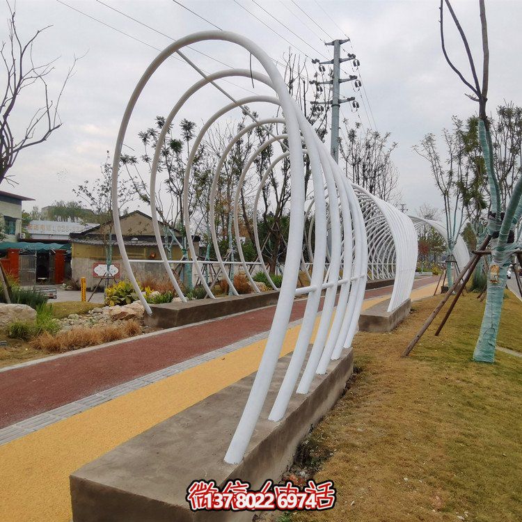 不銹鋼鐵藝拱門，完美裝飾公園戶外空間