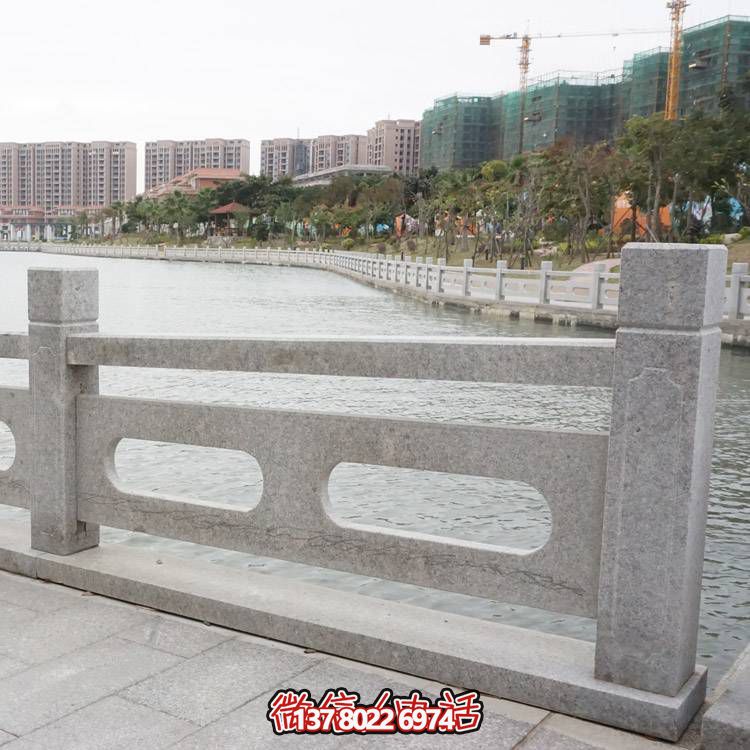 防護(hù)花崗巖石欄桿組合，完美裝飾湖邊公園