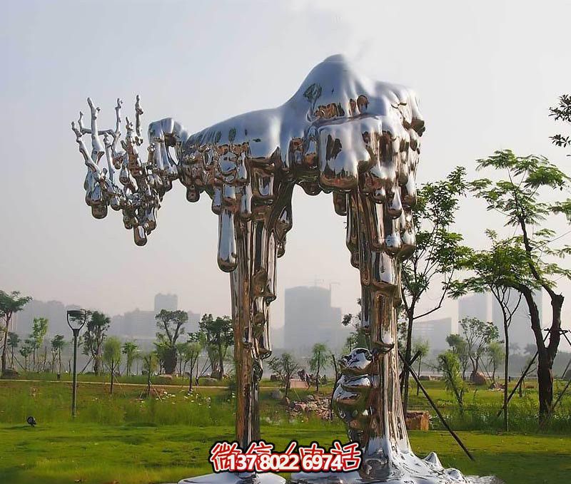 不銹鋼雕塑拱門——傳承抽象文化，融入人文精神